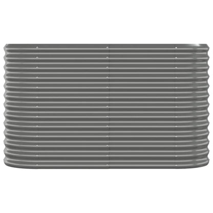 Letto Giardino Acciaio Verniciato a Polvere 114x40x68 cm Grigio