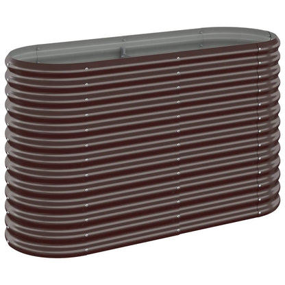 Letto Giardino Acciaio Verniciato a Polvere 114x40x68cm Marrone
