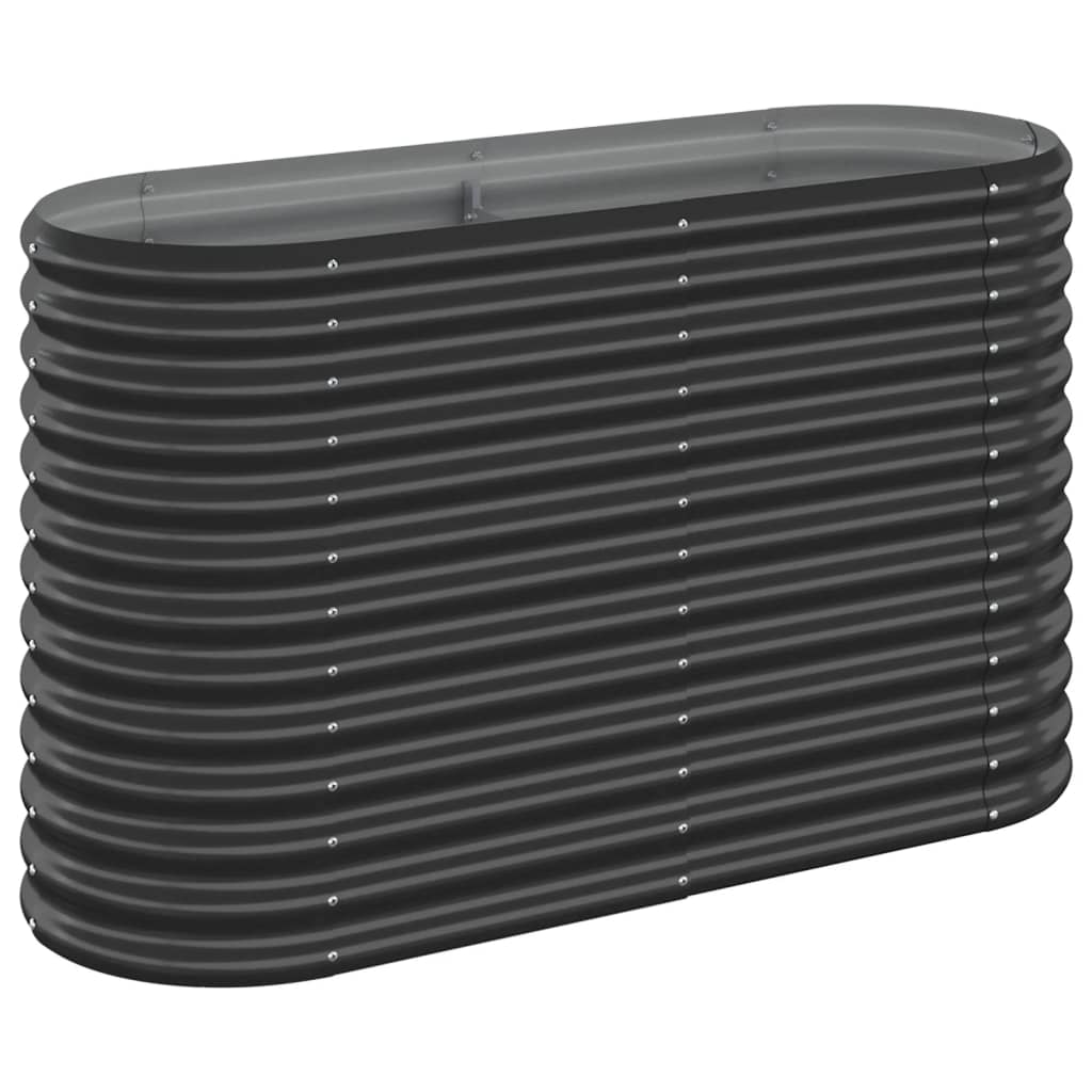 Letto da Giardino in Acciaio a Polvere 114x40x68 cm Antracite