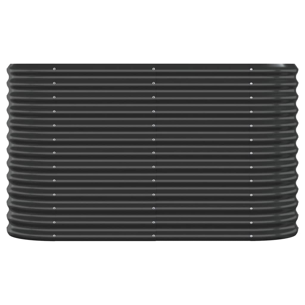 Letto da Giardino in Acciaio a Polvere 114x40x68 cm Antracite