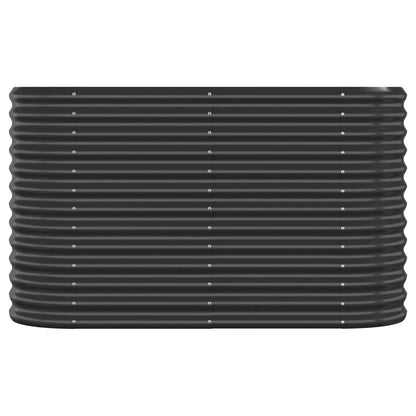 Letto da Giardino in Acciaio a Polvere 114x40x68 cm Antracite
