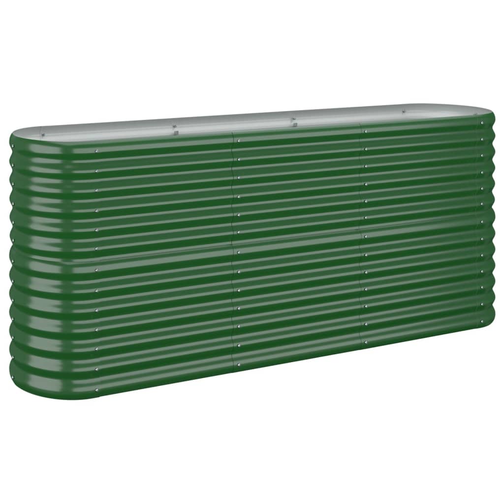 Letto Giardino Acciaio Verniciato a Polvere 152x40x68 cm Verde