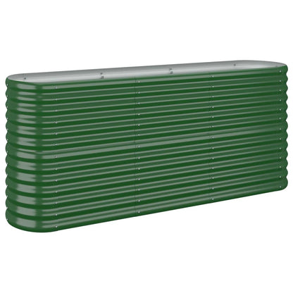 Letto Giardino Acciaio Verniciato a Polvere 152x40x68 cm Verde