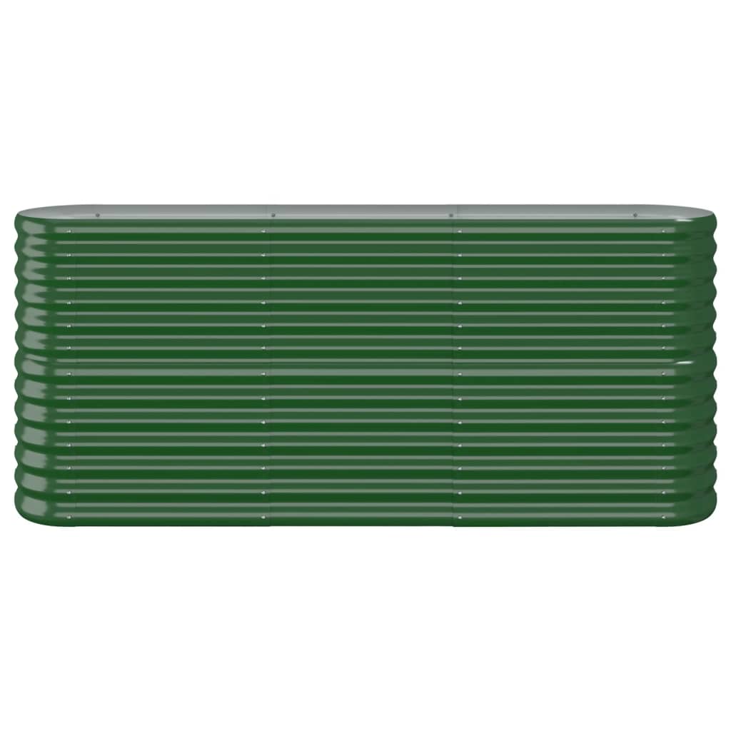 Letto Giardino Acciaio Verniciato a Polvere 152x40x68 cm Verde