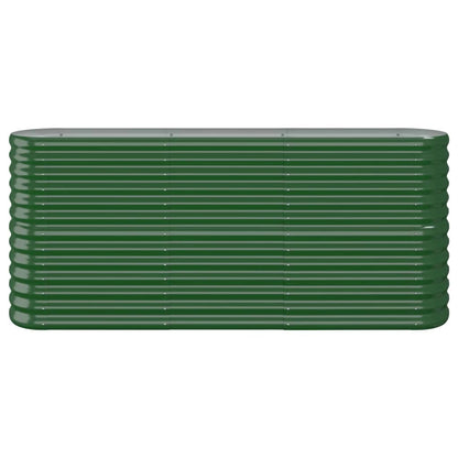 Letto Giardino Acciaio Verniciato a Polvere 152x40x68 cm Verde