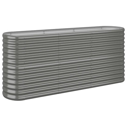 Letto Giardino Acciaio Verniciato a Polvere 152x40x68 cm Grigio