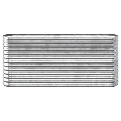 Letto Giardino Acciaio Verniciato a Polvere 152x40x68cm Argento