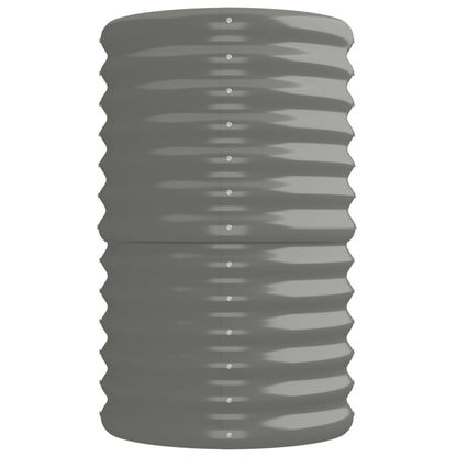 Letto Giardino Acciaio Verniciato a Polvere 224x40x68 cm Grigio