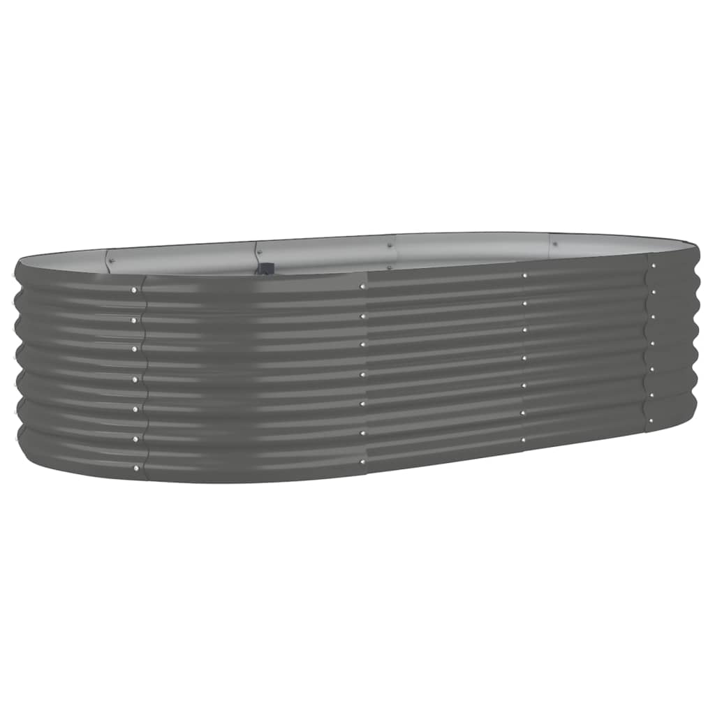 Letto Giardino Acciaio Verniciato a Polvere 152x80x36 cm Grigio