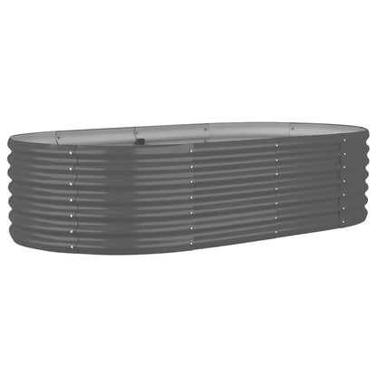 Letto Giardino Acciaio Verniciato a Polvere 152x80x36 cm Grigio