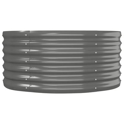Letto Giardino Acciaio Verniciato a Polvere 152x80x36 cm Grigio