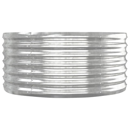 Letto Giardino Acciaio Verniciato a Polvere 152x80x36cm Argento