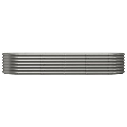 Letto Giardino Acciaio Verniciato a Polvere 224x80x36 cm Grigio