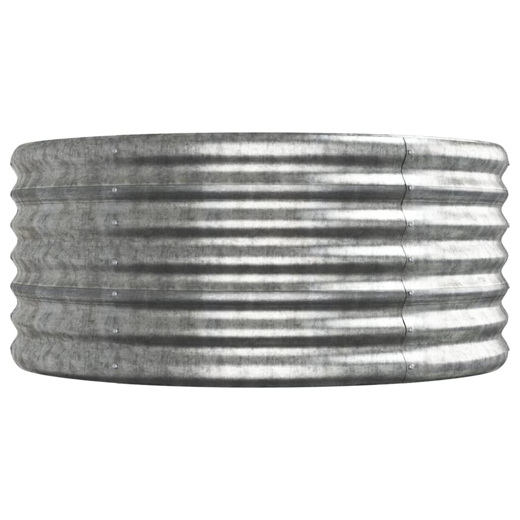 Letto Giardino Acciaio Verniciato a Polvere 224x80x36cm Argento
