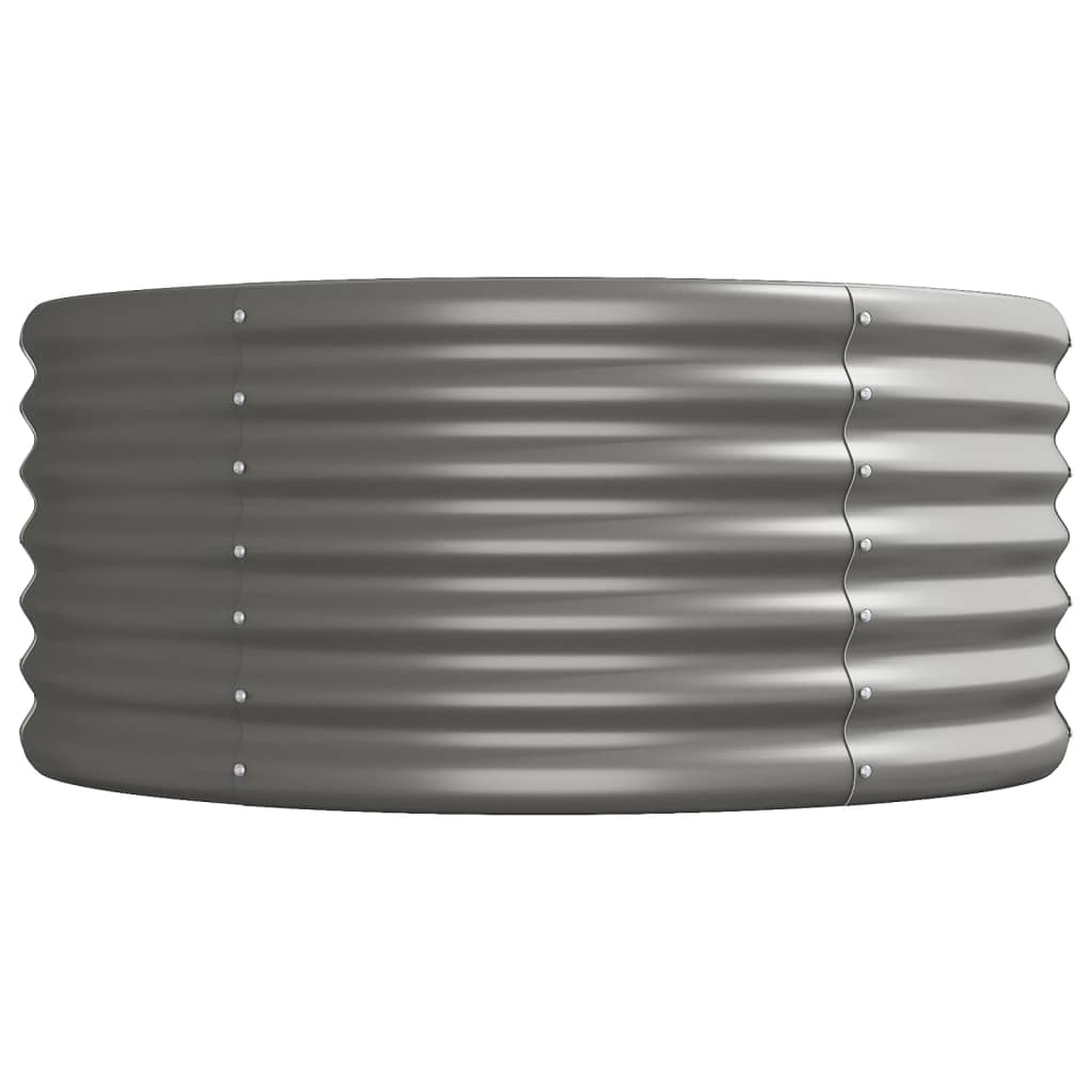 Letto Giardino Acciaio Verniciato a Polvere 440x80x36 cm Grigio