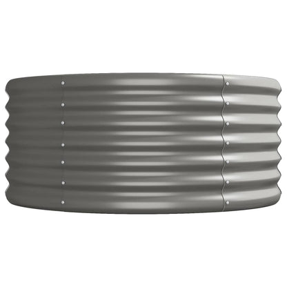 Letto Giardino Acciaio Verniciato a Polvere 440x80x36 cm Grigio