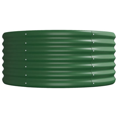Letto Giardino Acciaio Verniciato a Polvere 512x80x36 cm Verde