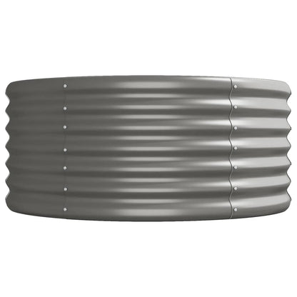 Letto Giardino Acciaio Verniciato a Polvere 512x80x36 cm Grigio