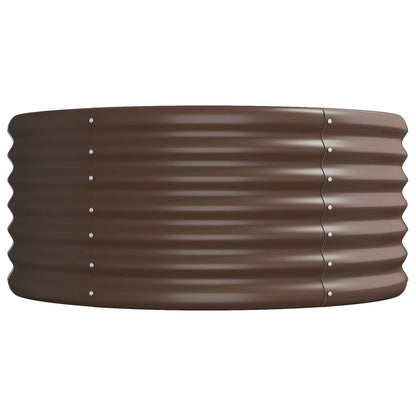 Letto Giardino Acciaio Verniciato a Polvere 512x80x36cm Marrone