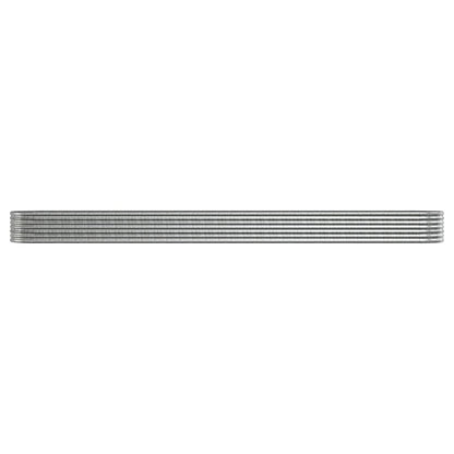 Letto Giardino Acciaio Verniciato a Polvere 512x80x36cm Argento