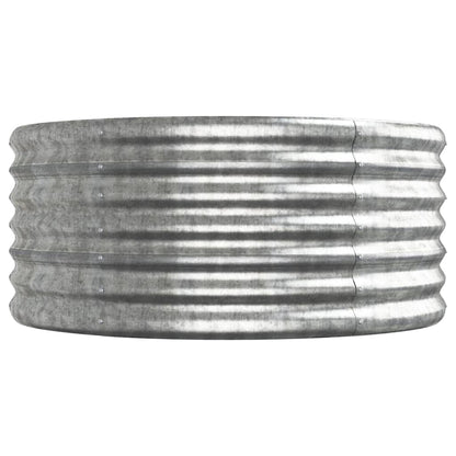 Letto Giardino Acciaio Verniciato a Polvere 512x80x36cm Argento