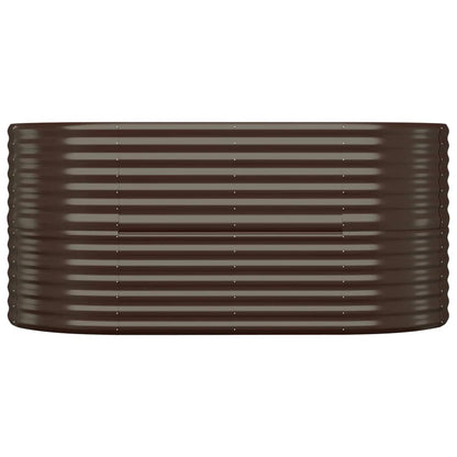 Letto Giardino Acciaio Verniciato a Polvere 152x80x68cm Marrone