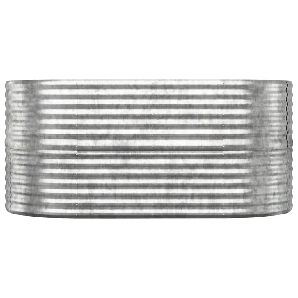 Letto Giardino Acciaio Verniciato a Polvere 152x80x68cm Argento
