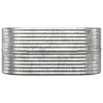 Letto Giardino Acciaio Verniciato a Polvere 152x80x68cm Argento
