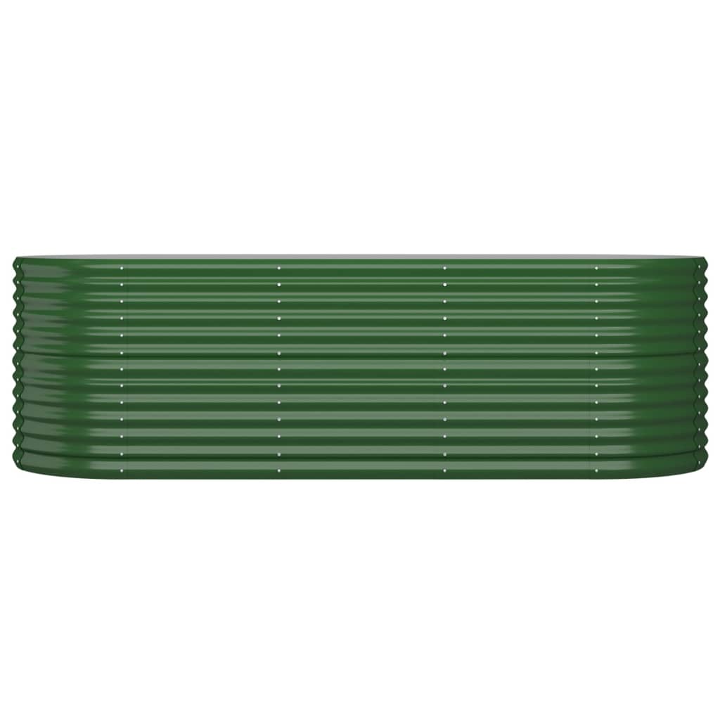 Letto Giardino Acciaio Verniciato a Polvere 224x80x68 cm Verde