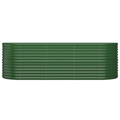 Letto Giardino Acciaio Verniciato a Polvere 224x80x68 cm Verde