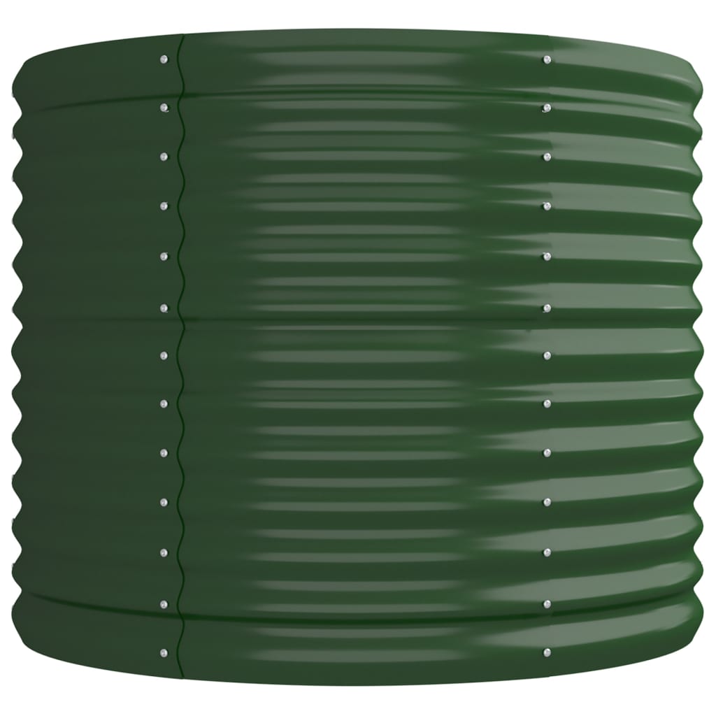 Letto Giardino Acciaio Verniciato a Polvere 224x80x68 cm Verde