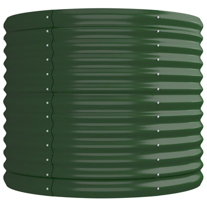Letto Giardino Acciaio Verniciato a Polvere 224x80x68 cm Verde