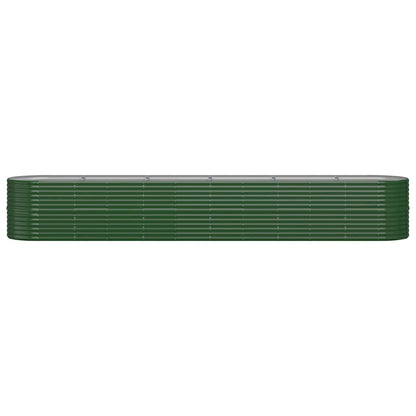 Letto Giardino Acciaio Verniciato a Polvere 440x80x68 cm Verde