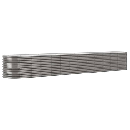 Letto Giardino Acciaio Verniciato a Polvere 512x80x68 cm Grigio