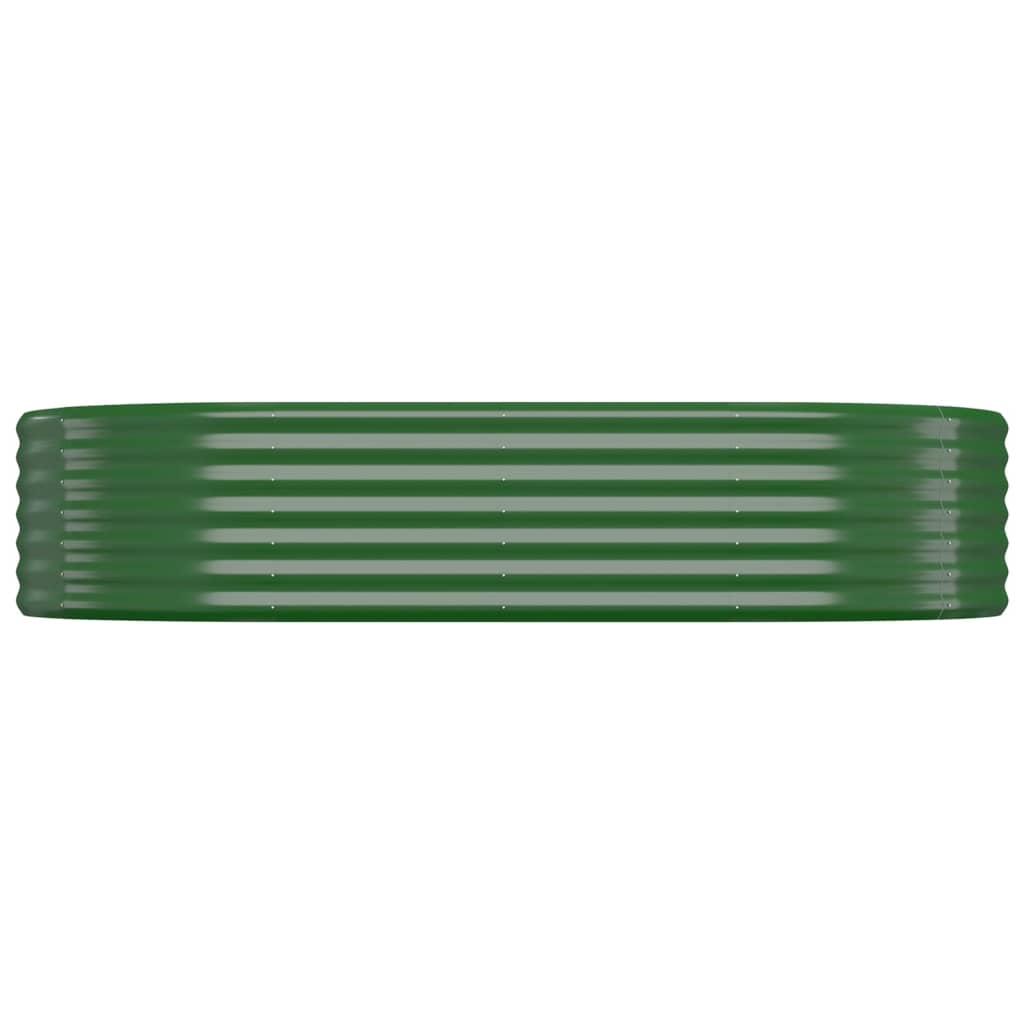 Letto Giardino Acciaio Zincato 175x100x36 cm Verde