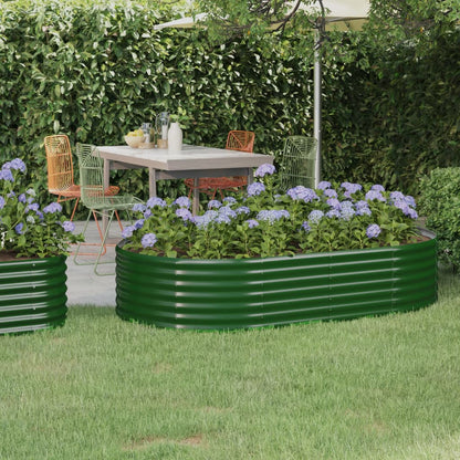 Letto Giardino Acciaio Zincato 175x100x36 cm Verde