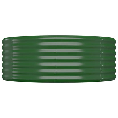 Letto Giardino Acciaio Verniciato a Polvere 249x100x36 cm Verde