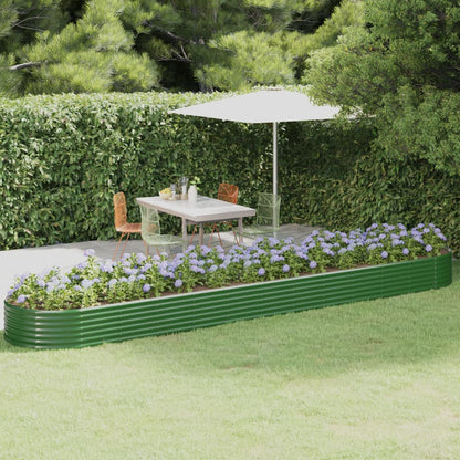 Letto Giardino Acciaio Zincato 507x100x36 cm Verde