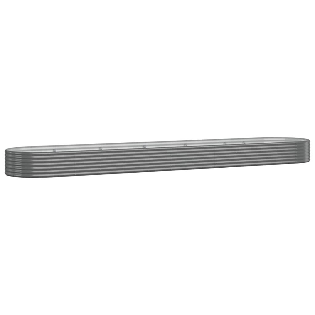 Letto Giardino Acciaio Verniciato a Polvere 507x100x36cm Grigio