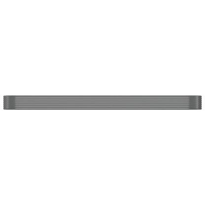 Letto Giardino Acciaio Verniciato a Polvere 507x100x36cm Grigio