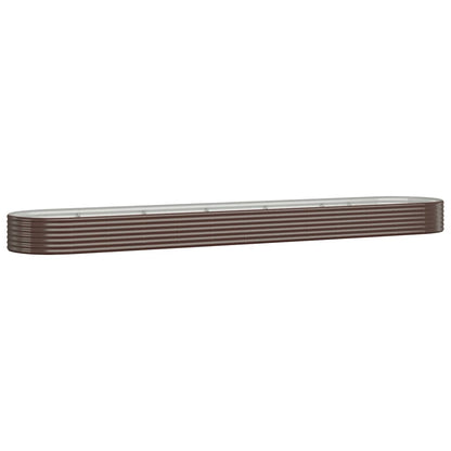 Letto Giardino Acciaio Zincato 507x100x36 cm Marrone