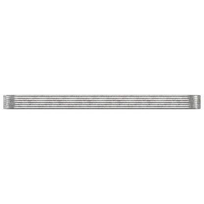 Letto Giardino Acciaio Verniciato Polvere 507x100x36cm Argento