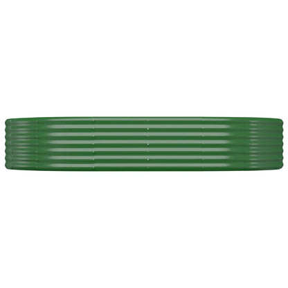 Letto Giardino Acciaio Zincato 214x140x36 cm Verde