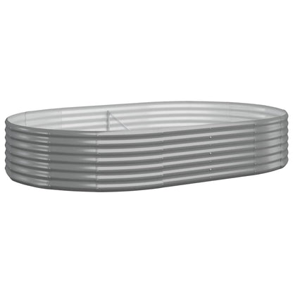 Letto Giardino Acciaio Zincato 214x140x36cm Grigio