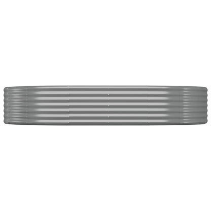 Letto Giardino Acciaio Zincato 214x140x36cm Grigio