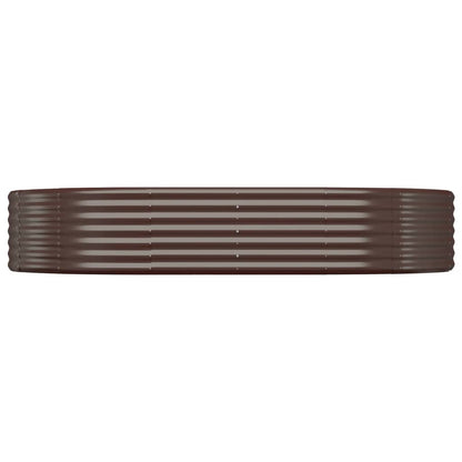 Letto Giardino Acciaio Zincato 214x140x36 cm Marrone