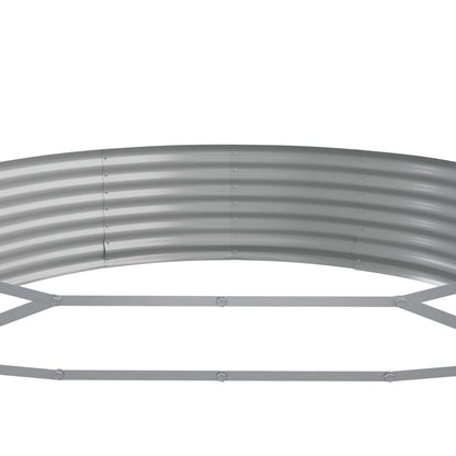 Letto Giardino Acciaio Zincato 296x140x36cm Grigio