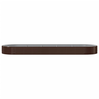 Letto Giardino Acciaio Zincato 450x140x36 cm Marrone