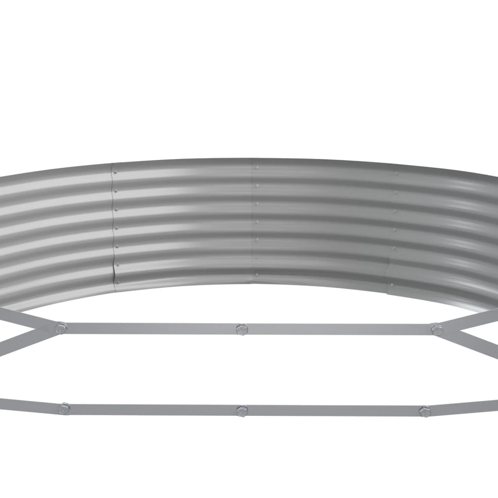 Letto Giardino Acciaio Zincato 450x140x36 cm Marrone