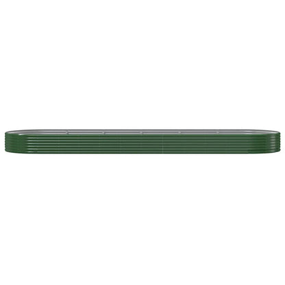 Letto Giardino Acciaio Zincato 523x140x36 cm Verde